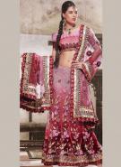 Яркий индийский женский свадебный наряд — лехенга (ленга) чоли