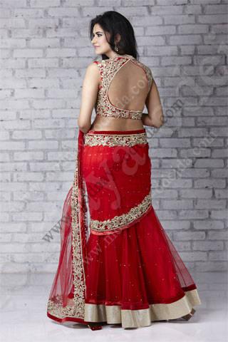 Rouge robe de mariage indien sari