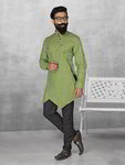 Травяная мужская рубашка из льна + брюки