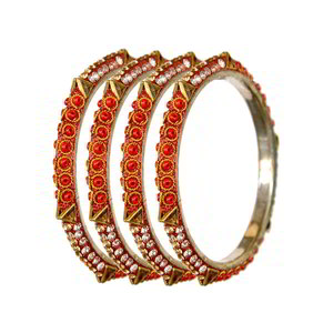 Бордовый латунный индийский браслет со стразами, искусственными камнями