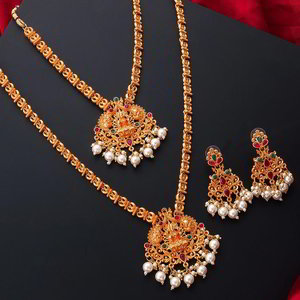 Разноцветное и золотое индийское украшение на шею с искусственными камнями