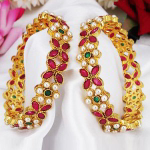 Разноцветный и золотой латунный индийский браслет с бисером