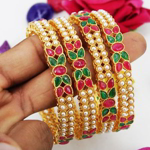 Позолоченные индийские браслеты