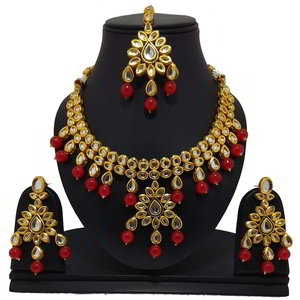 Бордовое, золотое и красное индийское украшение на шею со стразами, искусственными камнями